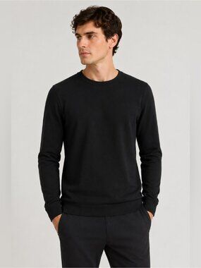 Kit and Ace Black Long Sleeve Crewneck Sweater Size Small